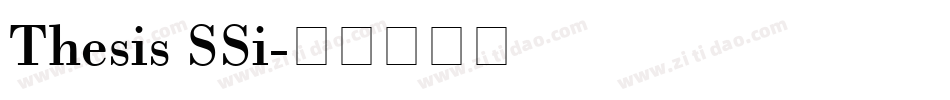 Thesis SSi字体转换